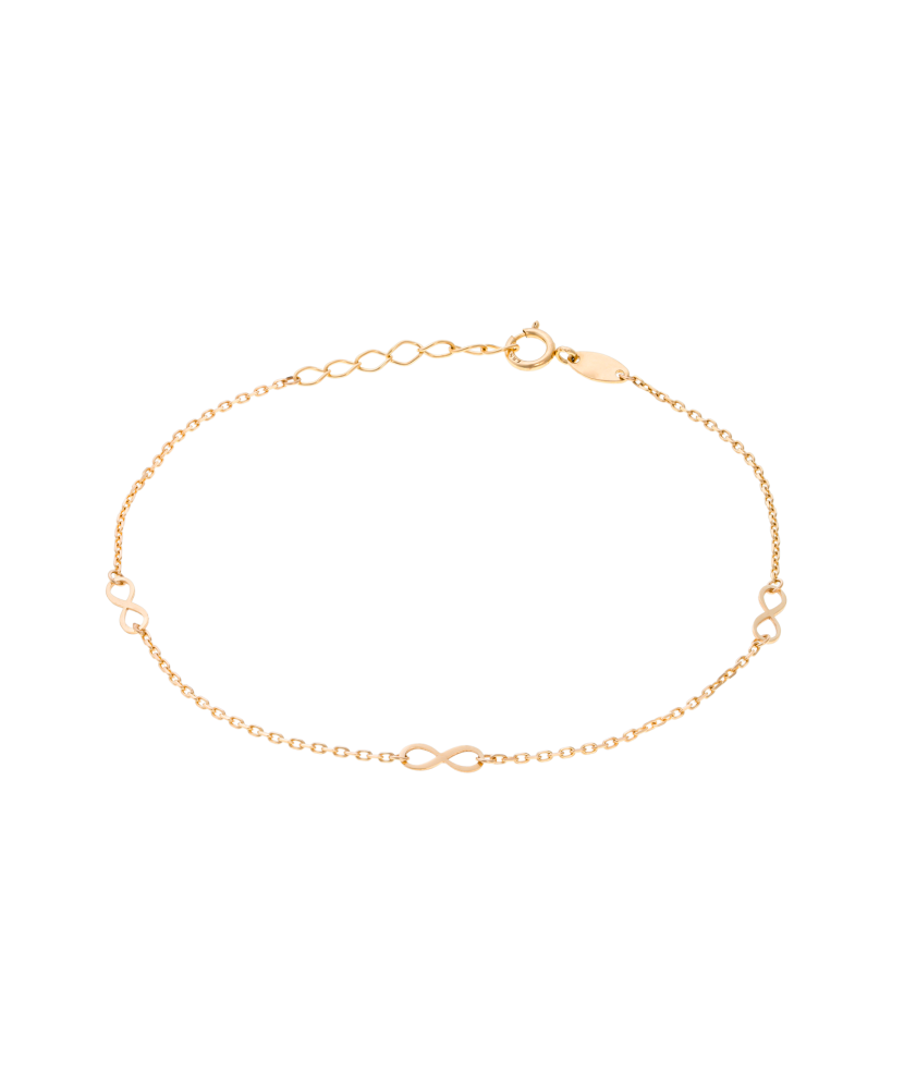 Gold bracelet "infinity"