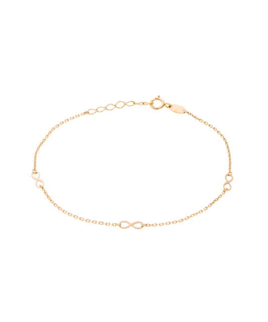 Gold bracelet "infinity"