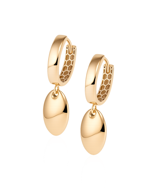 Gold earrings