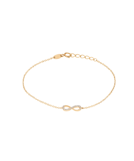 Gold bracelet "infinity"
