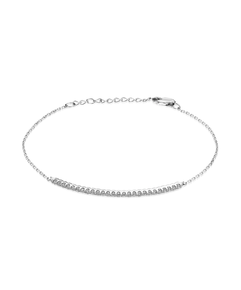 White gold bracelet with diamonds