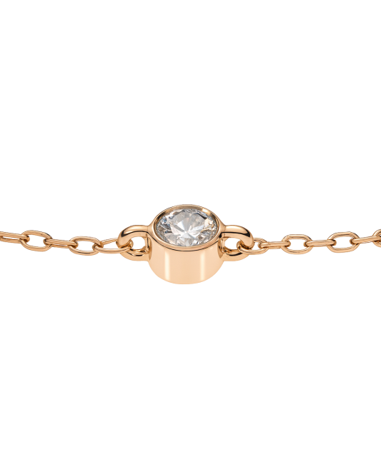 Gold bracelet with diamonds