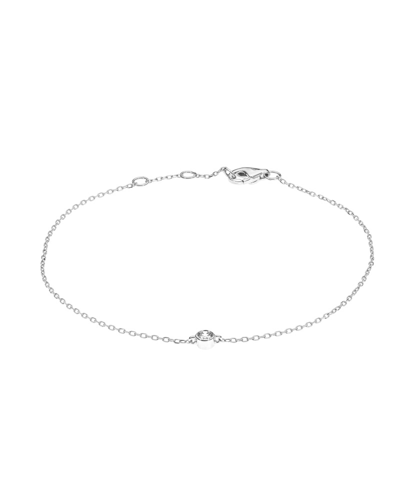 White gold bracelet with diamonds