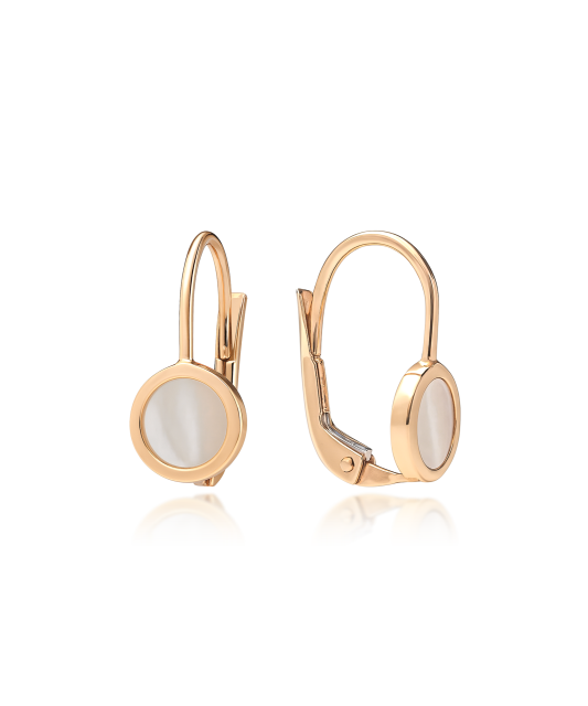 Gold earrings 17/6mm