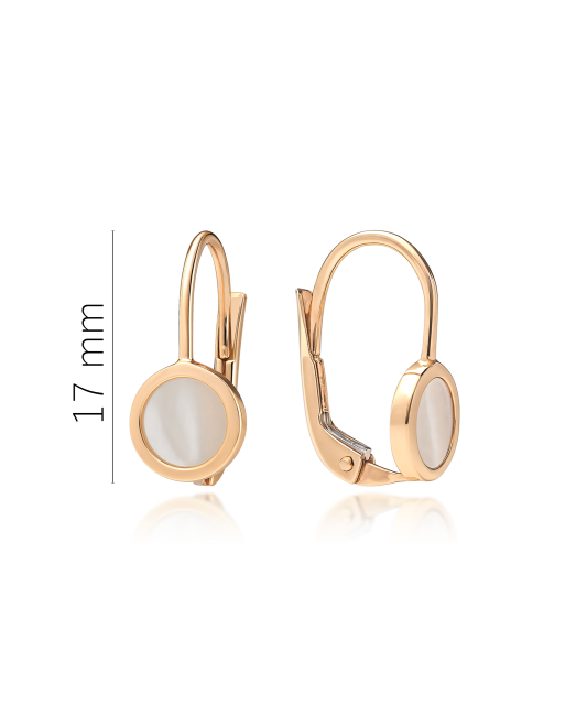 Gold earrings 17/6mm