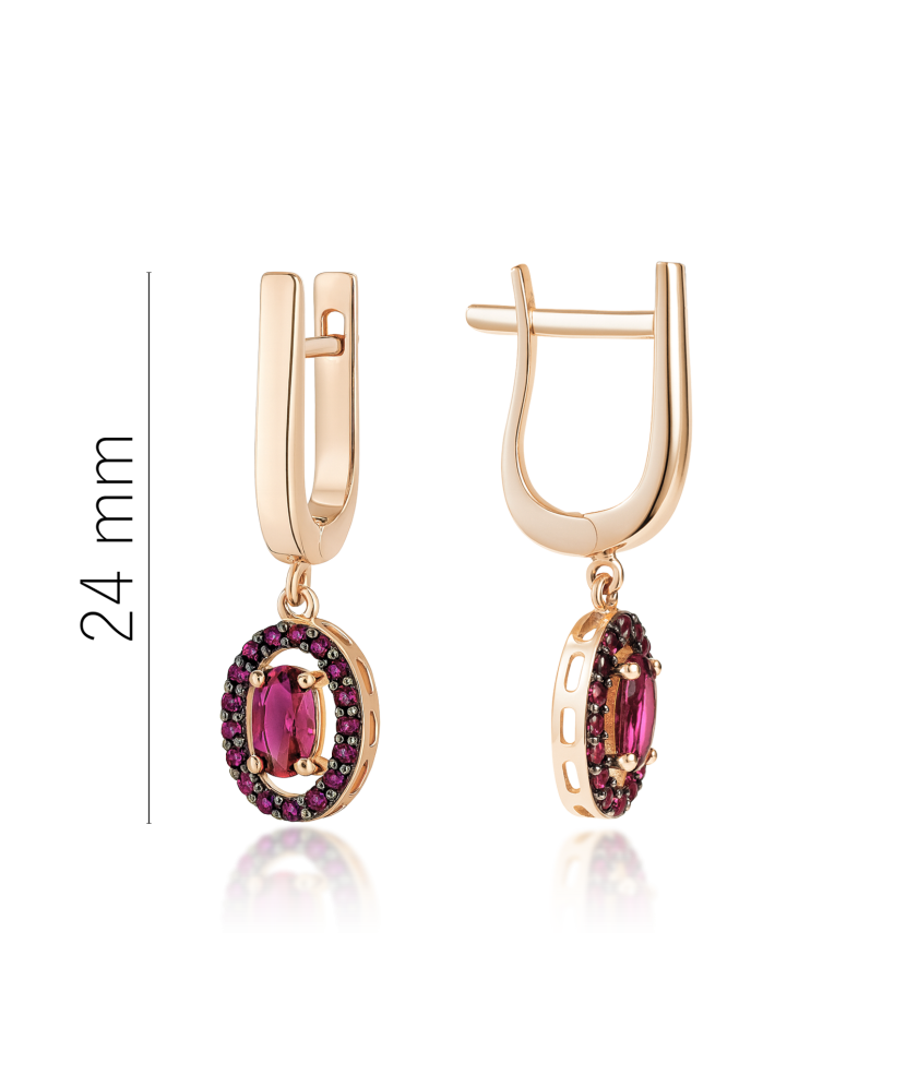 Kultaiset korvakorut zirkoneilla