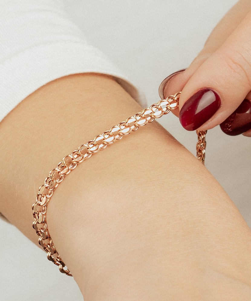Gold bracelet "Bismark" 4.8mm