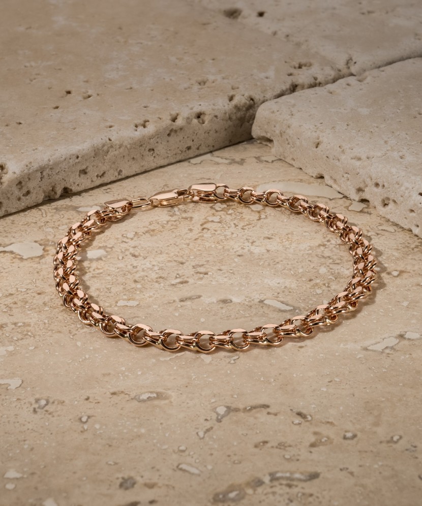 Gold bracelet "Bismark" 4.8mm