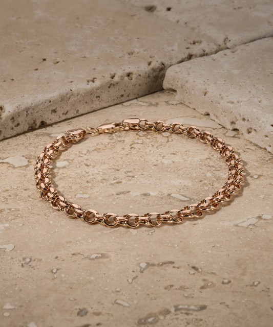 Gold bracelet "Bismark" 4.8mm