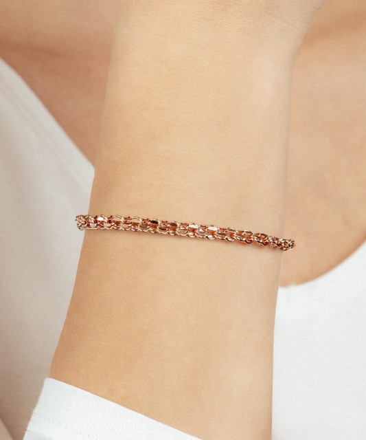 Gold bracelet "Bismark" 4.8mm