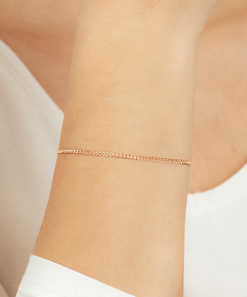 Gold bracelet "Mona Liza" 1.7mm