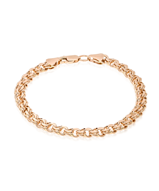 Gold bracelet "Bismark" 6.6mm