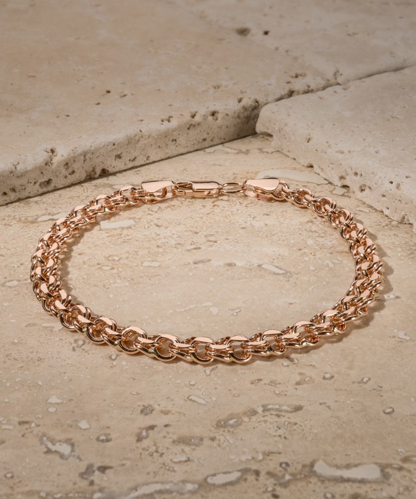 Gold bracelet "Bismark" 6.6mm