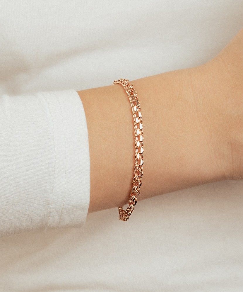 Gold bracelet "Bismark" 5.3mm