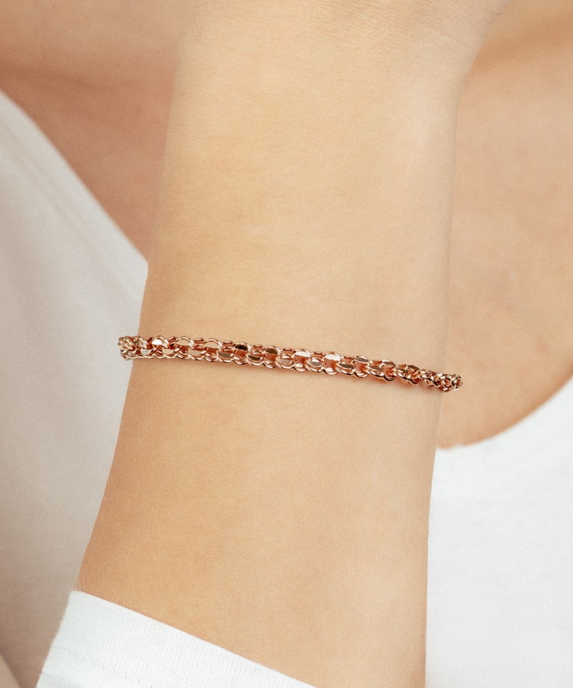 Gold bracelet "Bismark" 5.3mm