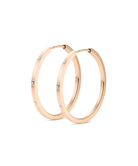 Gold hoop earrings 30mm