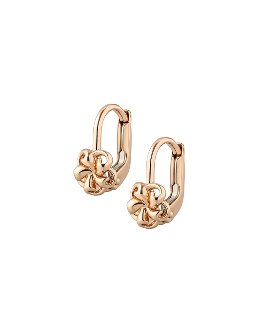 Gold earrings "flower"