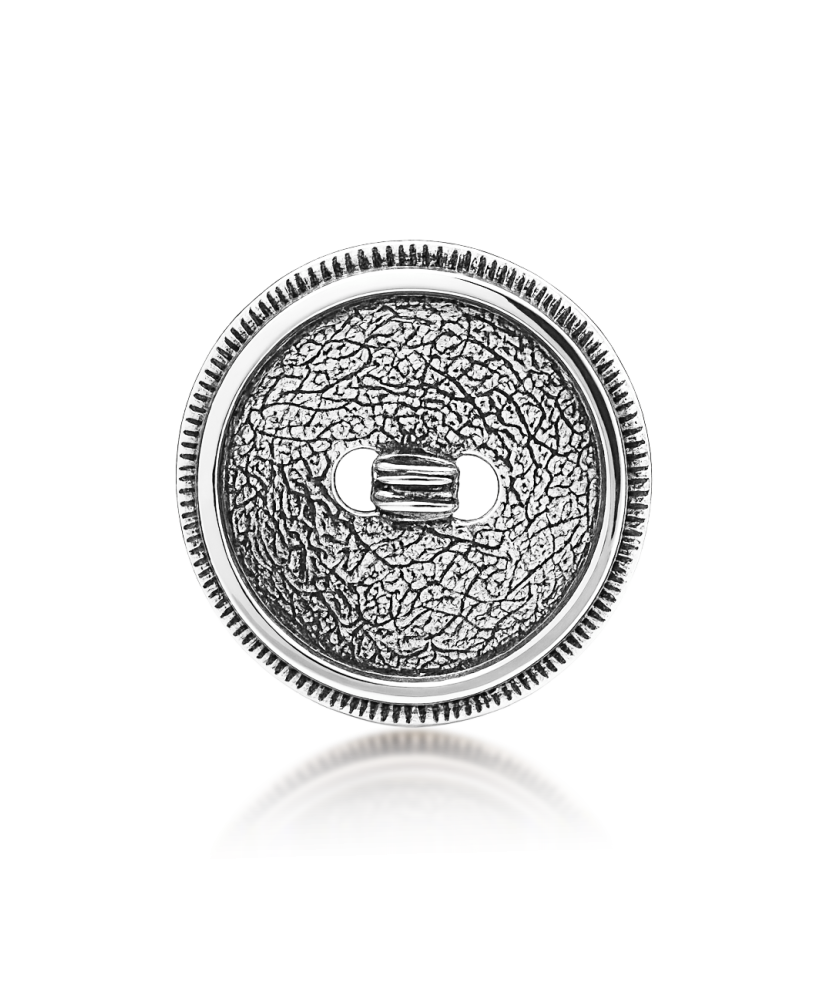 Sterling silver  brooch "button"