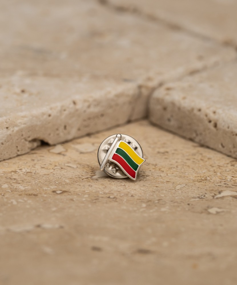 Sidabrinis ženkiukas "Lietuvos vėliava"