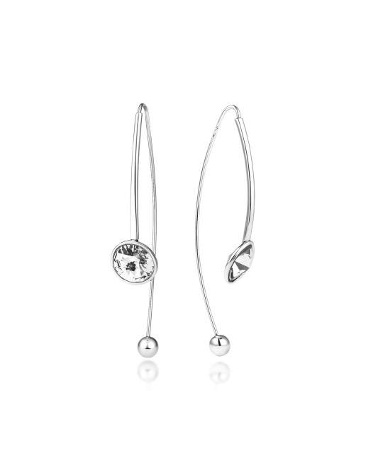Sterling silver earrings with zircons