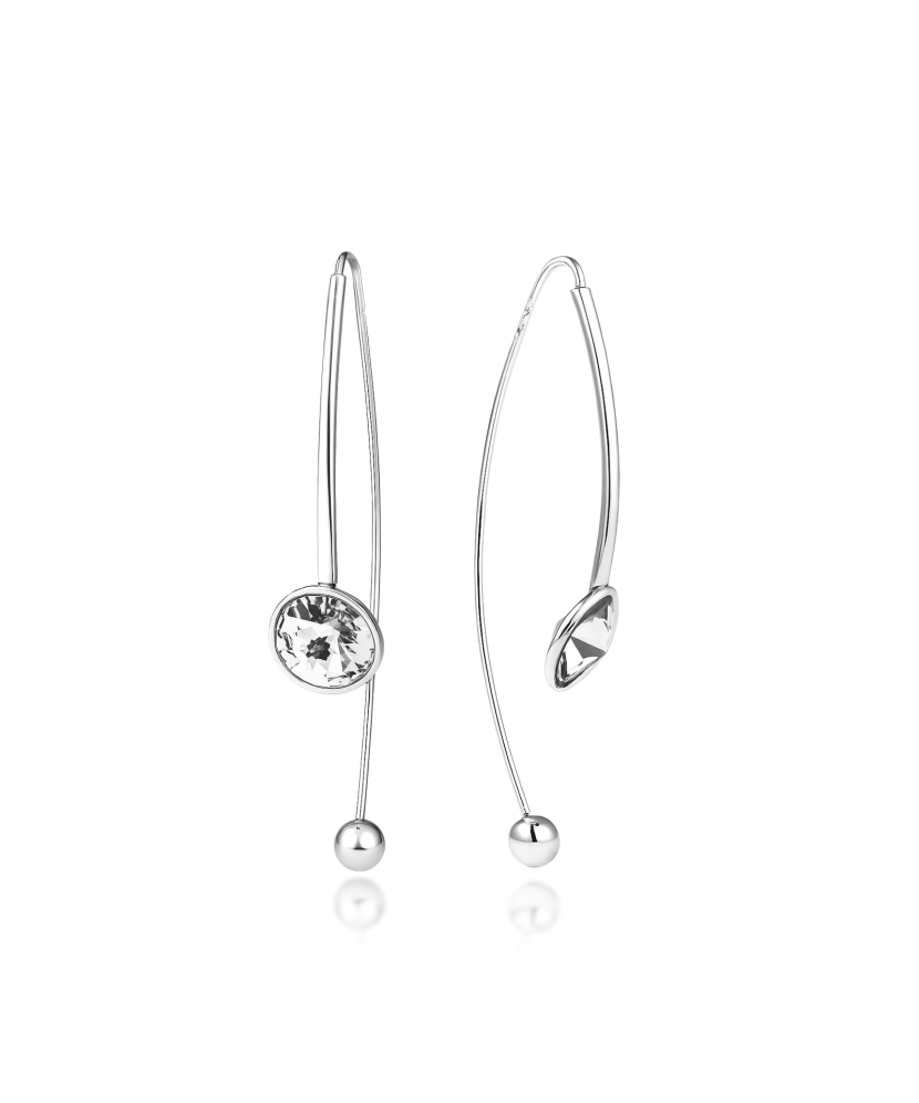 Sterling silver earrings with zircons
