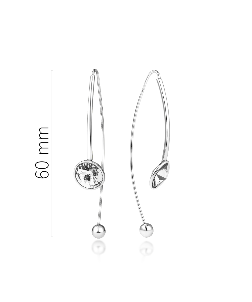 Sterling silver earrings with zircons