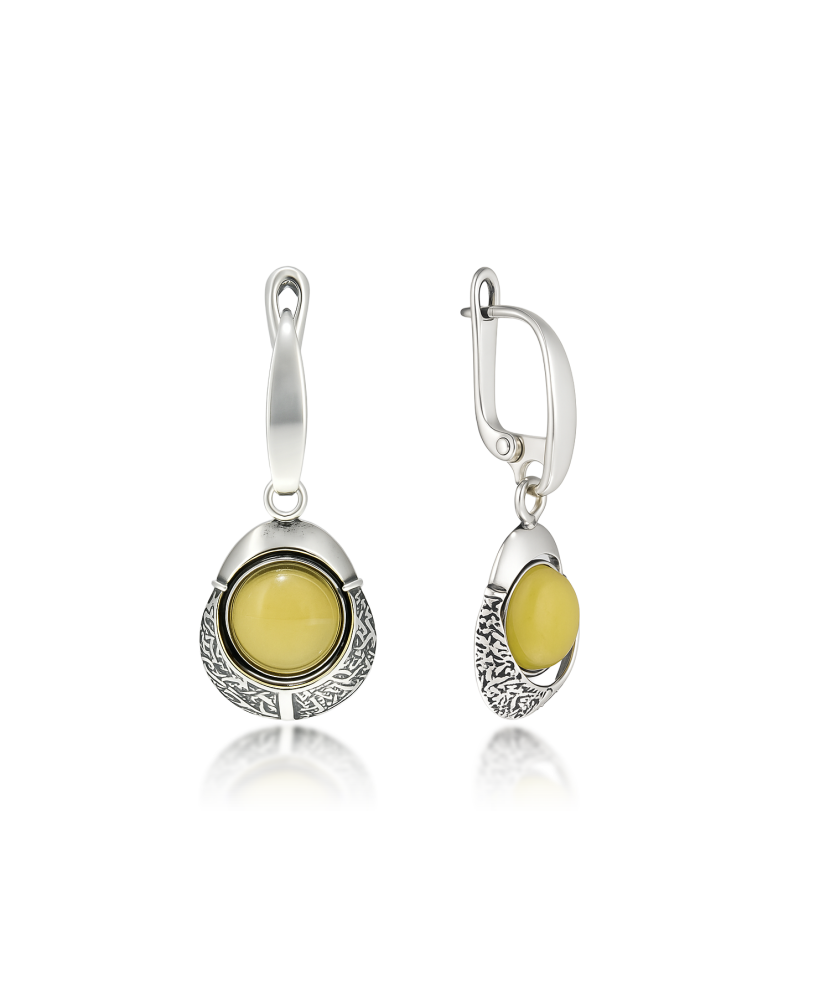 Sterling silver earrings with zirconium