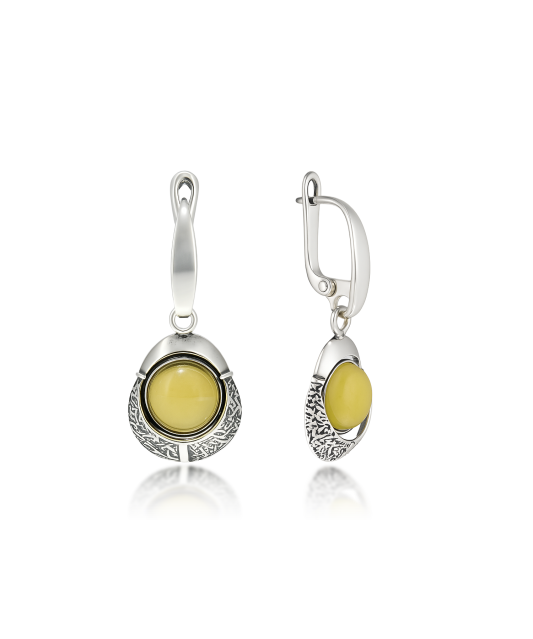 Sterling silver earrings with zirconium