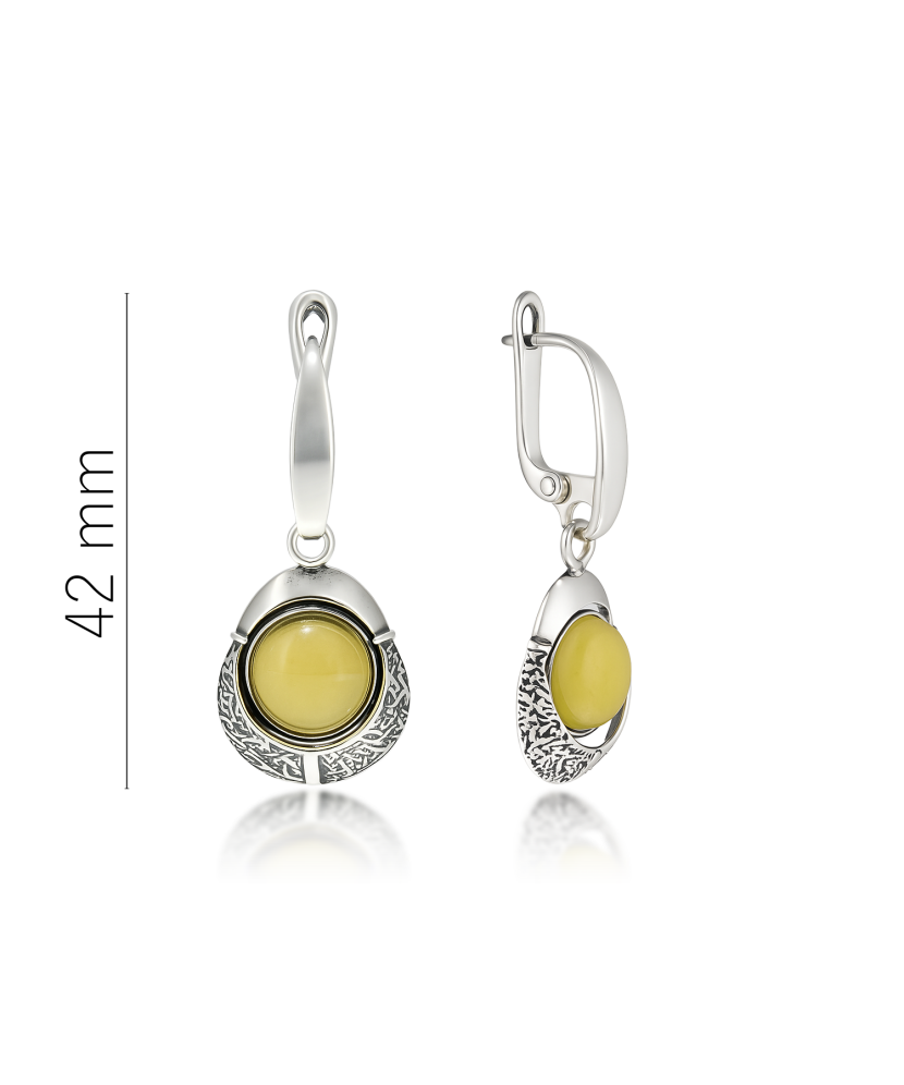 Sterling silver earrings with zirconium