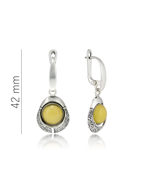 Sterling silver earrings with zirconium