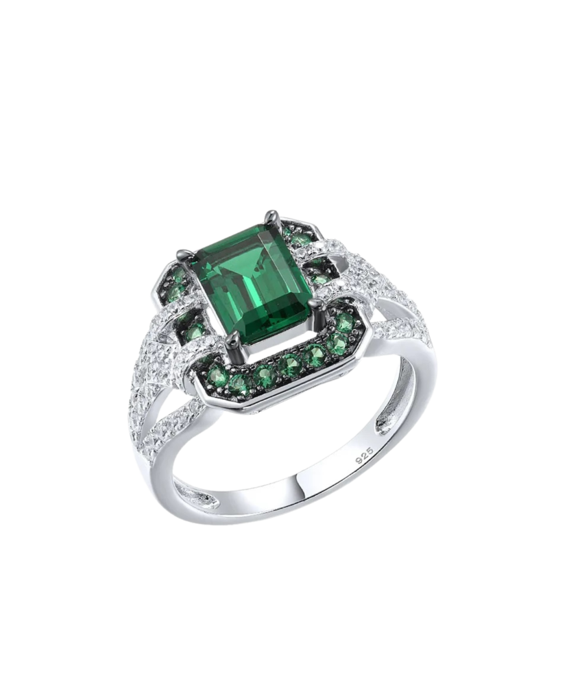 Hopeasormus spinelleillä ja zirkoneilla