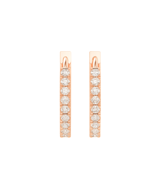 Kultaiset korvakorut timanteilla