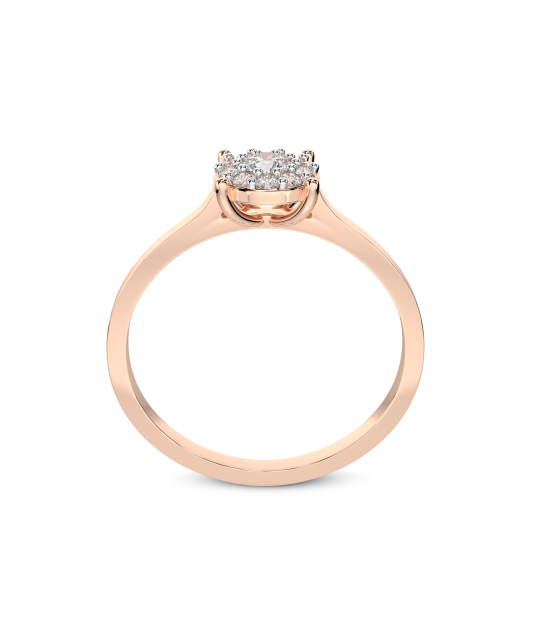 Gold ring with diamonds