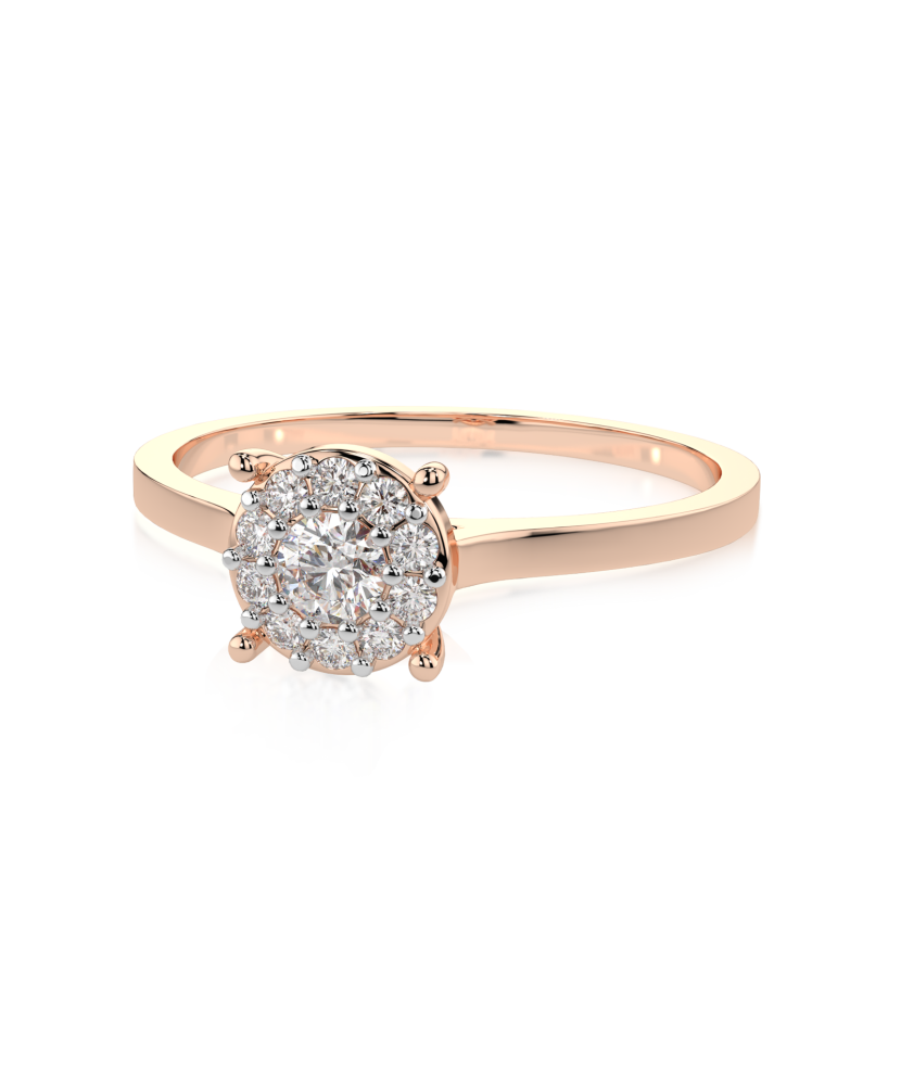 Kultasormus timanteilla