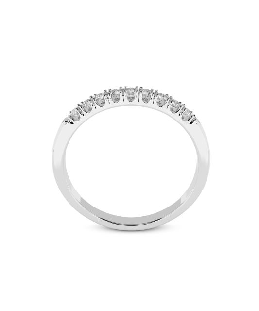 Valkokultainen sormus timanteilla (0,18ct)