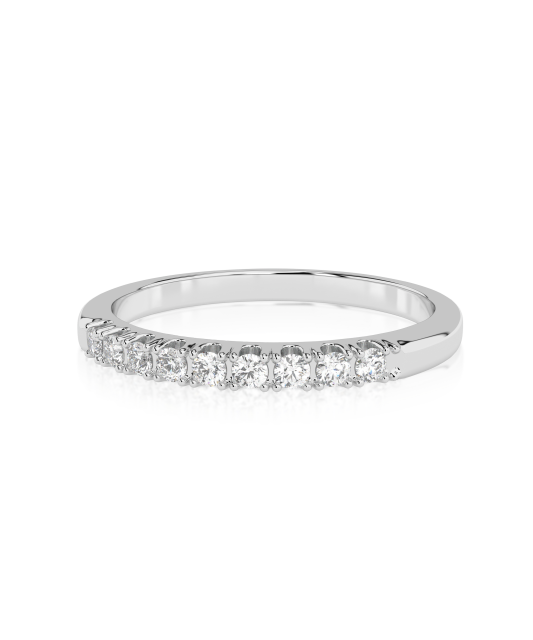 White gold ring with diamonds