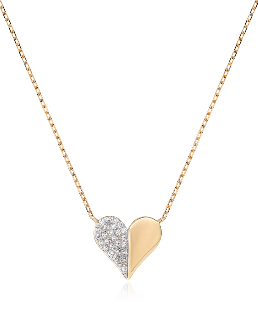 Yellow Gold Chain With Diamond Pendant