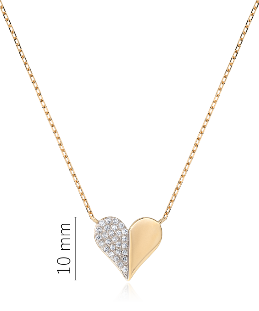 Yellow Gold Chain With Diamond Pendant