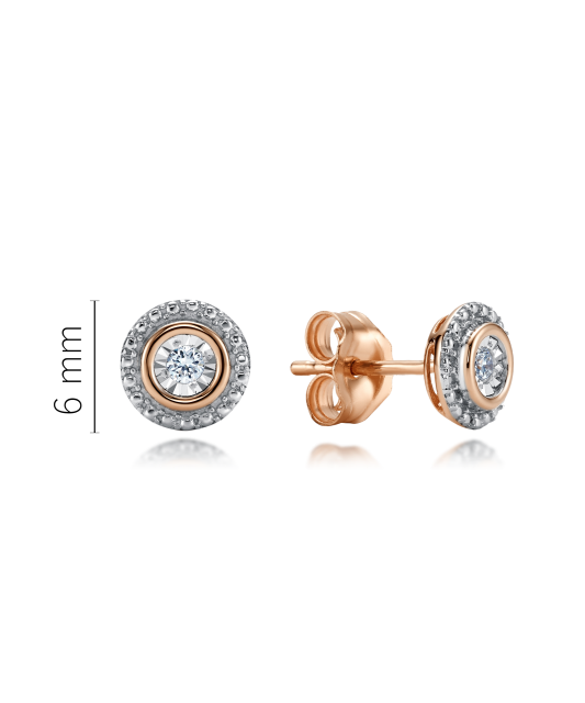 Kultaiset korvakorut timanteilla