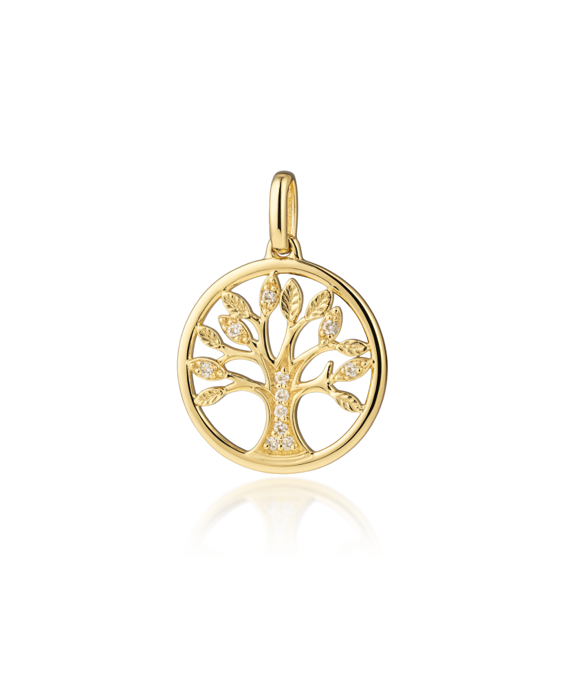 Yellow Gold pendant with diamonds