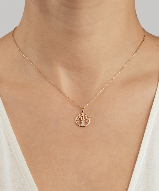 Yellow Gold pendant with diamonds