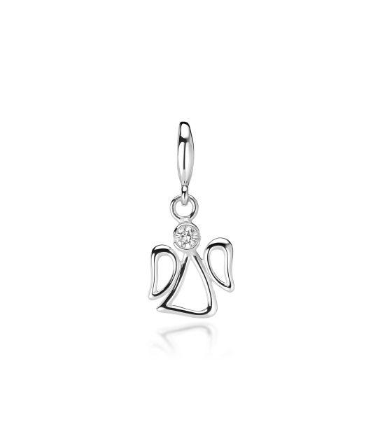 Hopeariipus zirkoneilla "Enkeli"