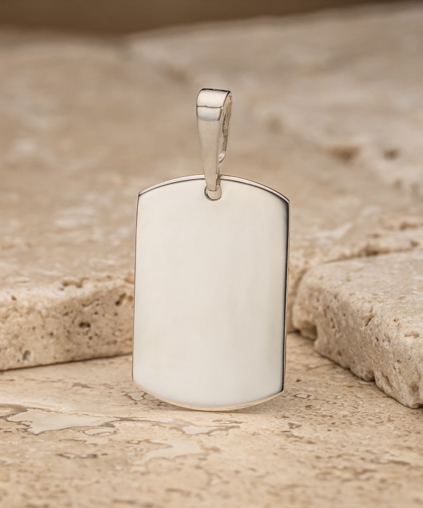 Sterling silver pendant "Plate"