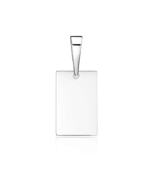 Sterling silver pendant "Plate"