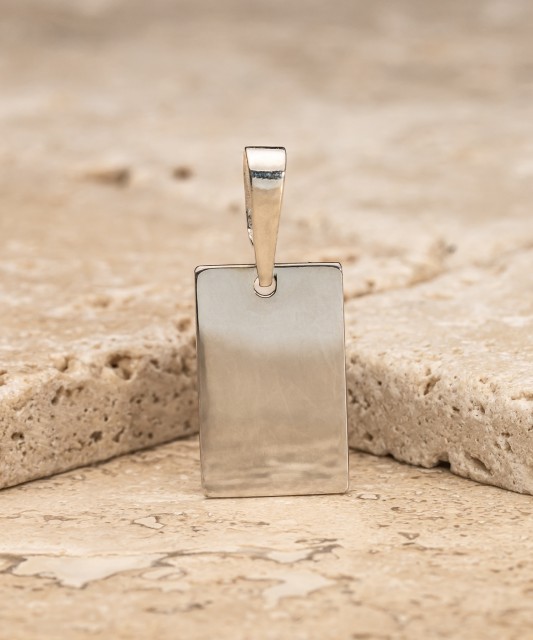 Sterling silver pendant "Plate"