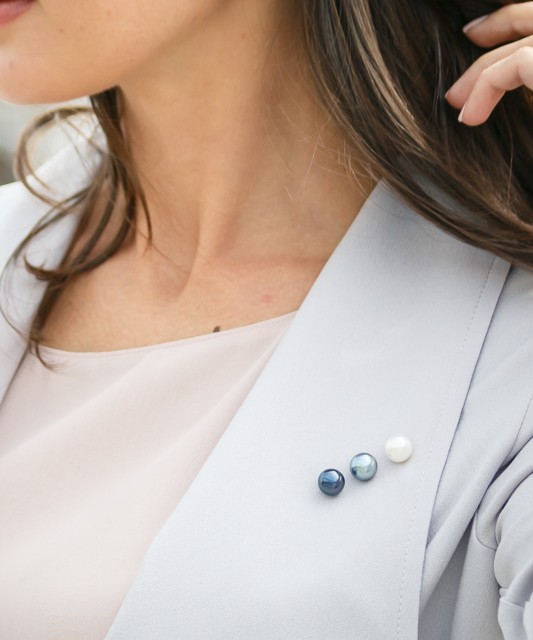 Sterling silver  brooch with pearl