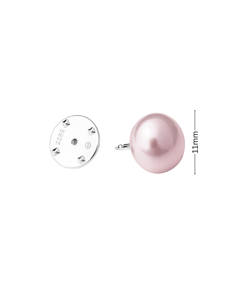 Hopeinen rintaneula helmellä