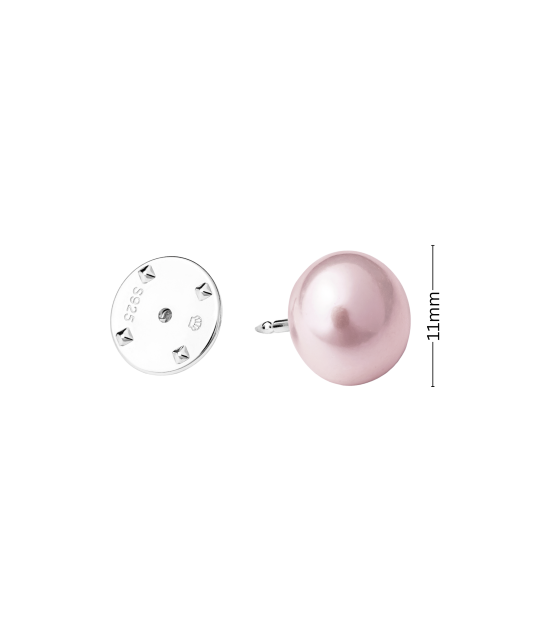 Hopeinen rintaneula helmellä