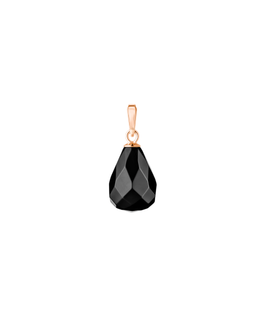 Gilded Silver Pendant With Onyx
