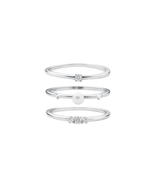 Hopeasormus helmellä ja zirkoneilla